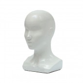 G-299W Голова женская с плечами. Цвет: Белый глянец